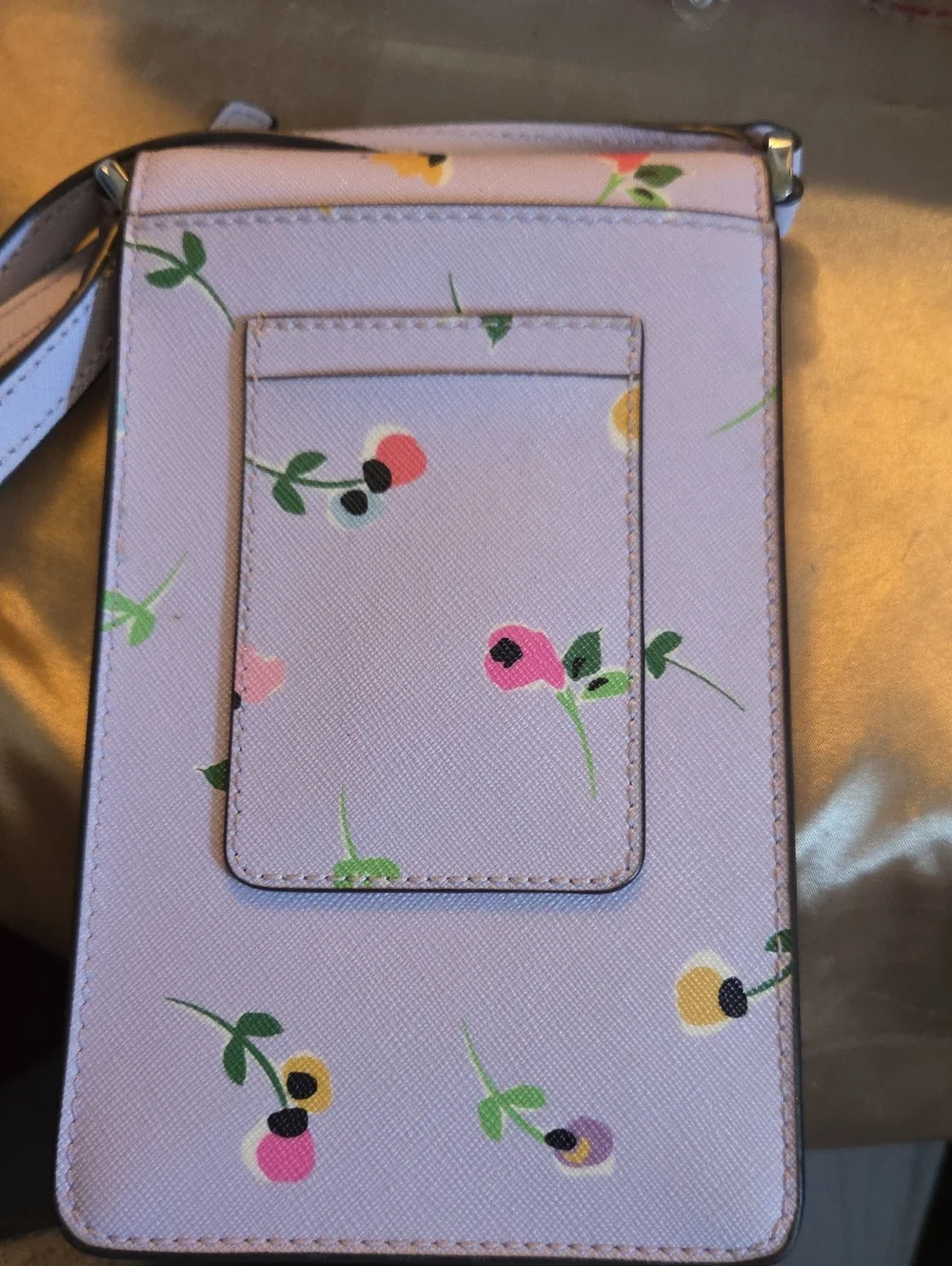 kate spade light pink floral crossbody phone pouch No Call Outs - Picture 5 of 5